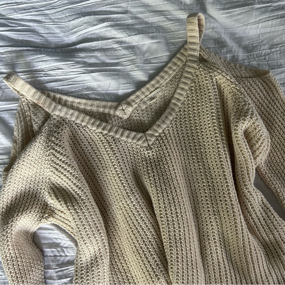 LA HEARTS Knit Cropped Sweater